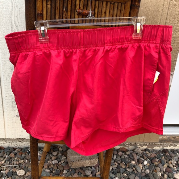 Athletic Works Core Women Running Shorts Melon Delight Side Pockets XL(16-18) - Picture 1 of 9